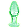 Booty Sparks Plug en verre phosphorescent GLOW L 9.5 x 4cm